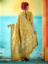 Abstract Print Art Silk Saree